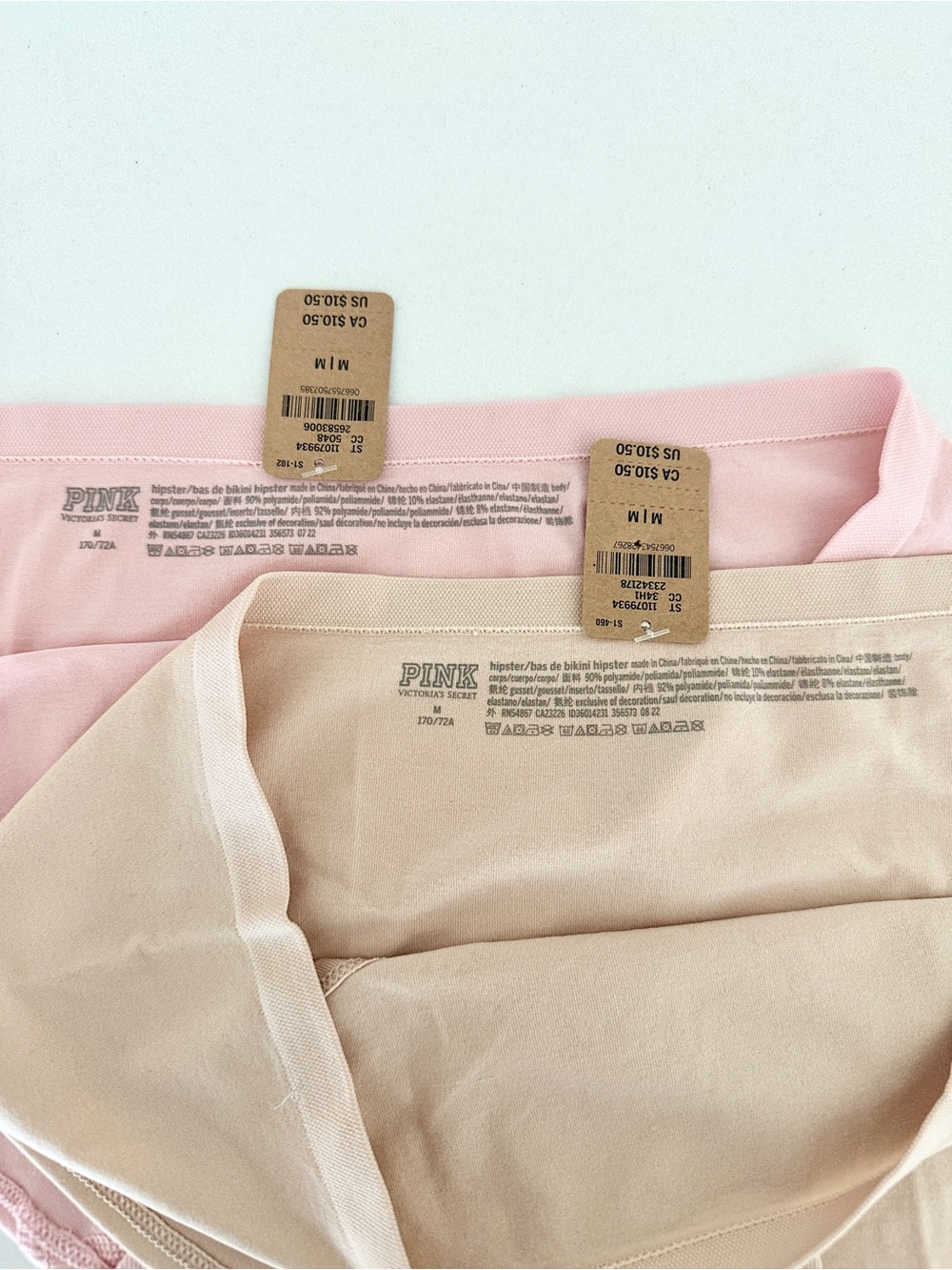 *Lot of 2* Victoria's Secret PINK Logo Hiphugger Hipster Panties Medium NWT - Picture 3 of 4